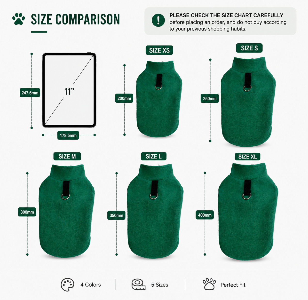 FetchFind Fleece Dog Vest