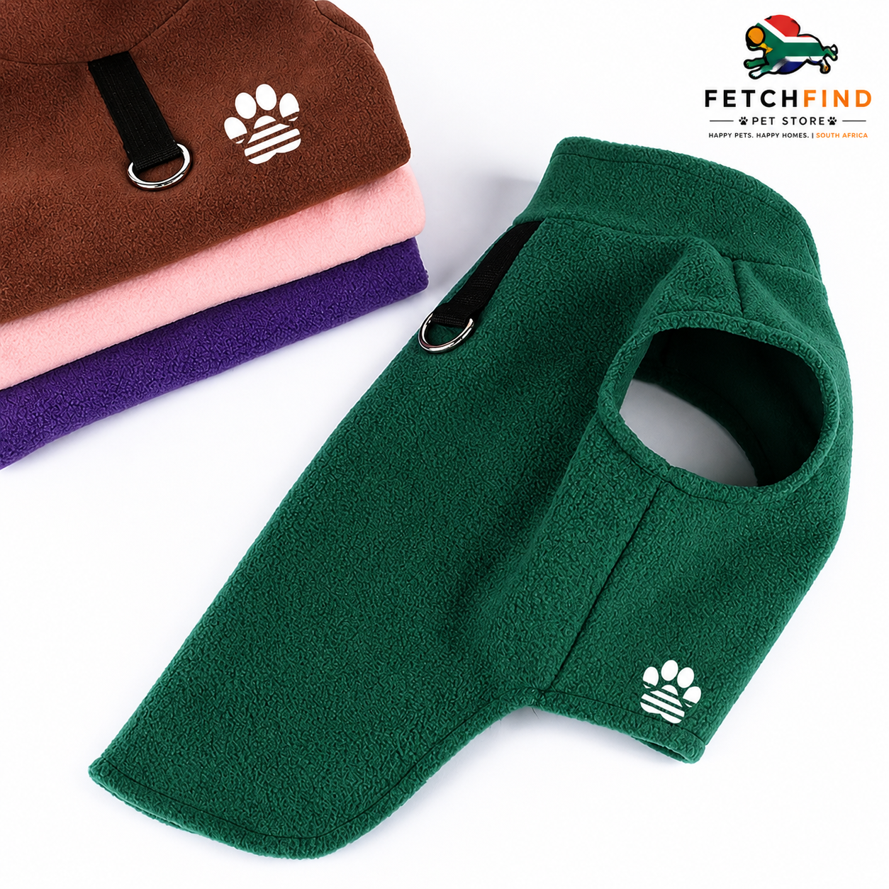 FetchFind Fleece Dog Vest