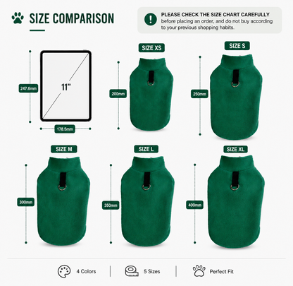 FetchFind Fleece Dog Vest